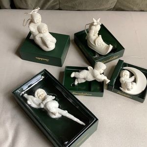 Dept 56 assortment of snowbabies tree ornaments